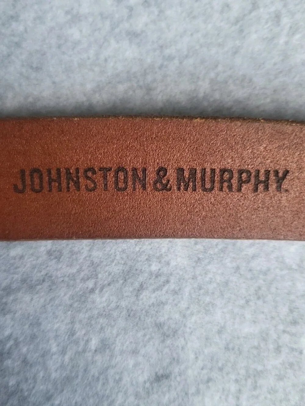 Johnston & Murphy Belt Mens 38 Black Brown Stainless Steel Buckle 75-6996 USA